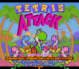 Tetris Attack (Europe) (En,Ja) Title Screen